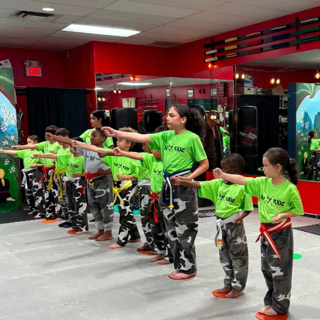 Beginners at Kia Kidz Martial Arts Center